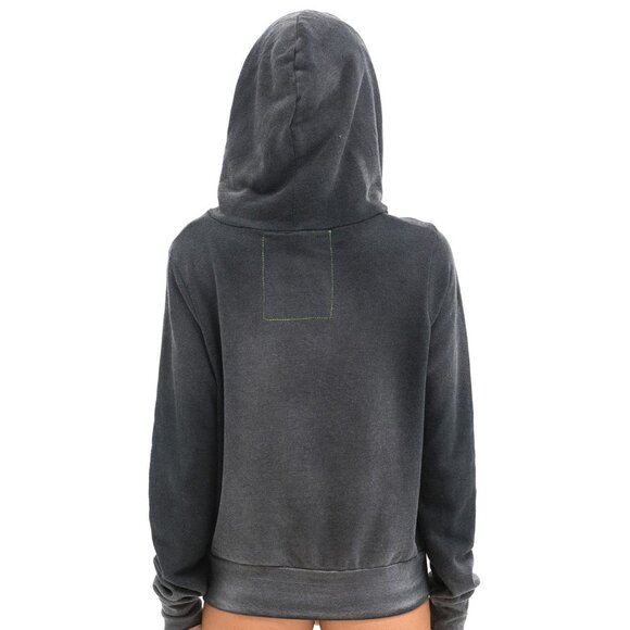 AVIATOR NATION 5 STRIPE HOODIE - FADED SMOKE SIze XS - Picture 7 of 7